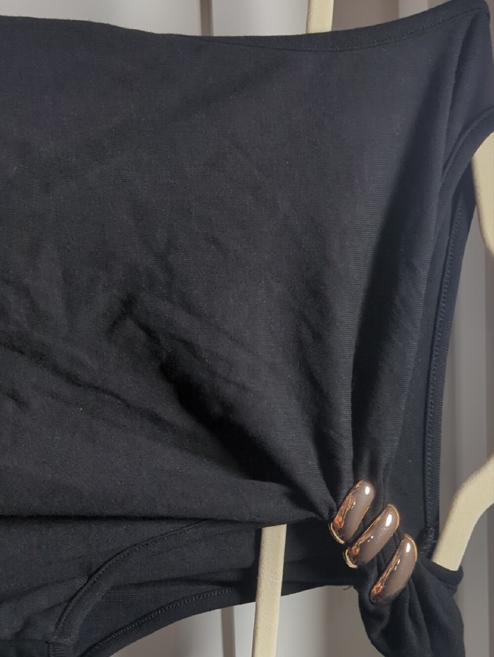 Commense Black Tank Top with Gold Accent - Picture 3 of 5